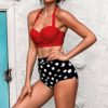 2020 conjunto de biquíni feminino brazillian maiô sexy cintura alta push up acolchoado maiô feminino beachwear - Image 2