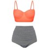 2020 conjunto de biquíni feminino brazillian maiô sexy cintura alta push up acolchoado maiô feminino beachwear - Image 4