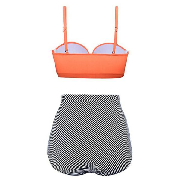 2020 conjunto de biquíni feminino brazillian maiô sexy cintura alta push up acolchoado maiô feminino beachwear - Image 5