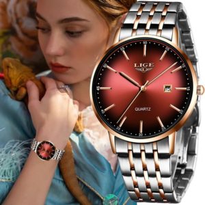 2020 lige senhoras de luxo relógio feminino à prova drose água rosa ouro pulseira aço feminino relógio pulso topo marca relógios relogio feminino