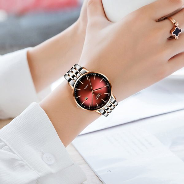 2020 lige senhoras de luxo relógio feminino à prova drose água rosa ouro pulseira aço feminino relógio pulso topo marca relógios relogio feminino - Image 5