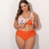 2020 plus size bikini roupa de banho das mulheres cintura alta maiô estampado biquíni conjunto 2 peças beachwear terno de natação 5xl q30 - Image 2