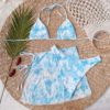2020 sexy três peças conjunto de biquíni feminino biquíni com saia maiô feminino impressão biquini fatos de banho verão beach wear - Image 6