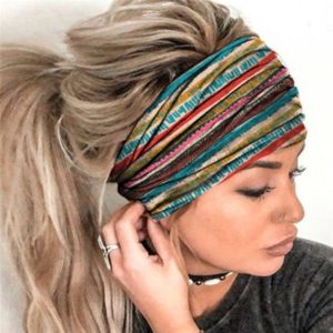 Ao ar livre correndo headscarf feminino elástico esportes ampla faixa de cabelo casual fitness bandana acessórios roupas lazer bandana