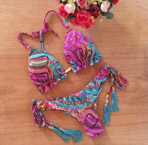 Biquíni feminino maiô 2020 nova roupa de banho feminina sexy biquinis definir push up natação para maiô feminino