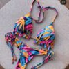 Biquíni sensual feminino estilo push up, 2020, maiô estilo push up, conjunto de roupa de banho, moda praia, verão, brasileiro