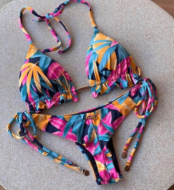 Biquíni sensual feminino estilo push up, 2020, maiô estilo push up, conjunto de roupa de banho, moda praia, verão, brasileiro - Image 3