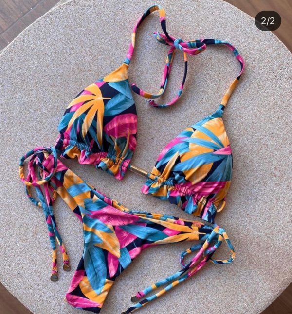 Biquíni sensual feminino estilo push up, 2020, maiô estilo push up, conjunto de roupa de banho, moda praia, verão, brasileiro