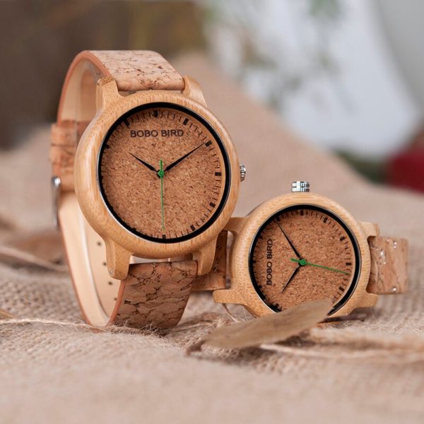 Bobo bird relógio de pulso quartzo bambu m12, relógio para homens e mulheres relógios de pulso de marca de luxo top com movimento japonês como presente - Image 2