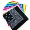 Bohemia impressão do vintage bandana faixas de cabelo para meninas feminino bandana lenço máscara facial cruz turbante bandanas headwear 55cmx55cm - Image 4