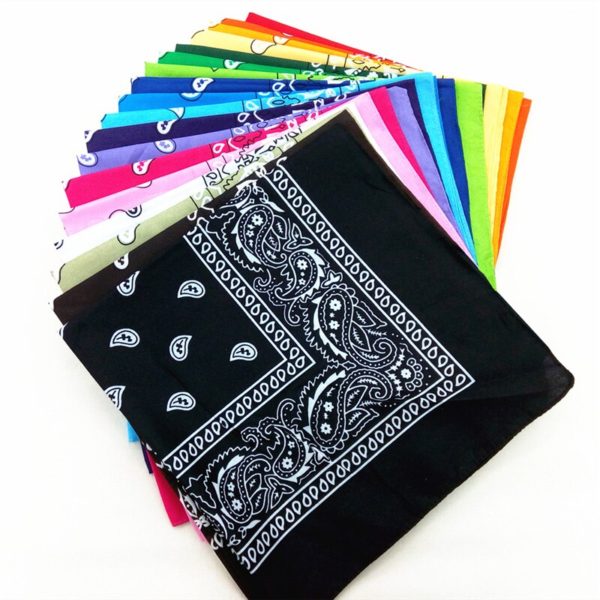 Bohemia impressão do vintage bandana faixas de cabelo para meninas feminino bandana lenço máscara facial cruz turbante bandanas headwear 55cmx55cm - Image 4
