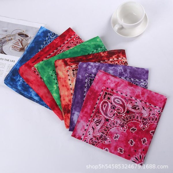 Bohemia impressão do vintage bandana faixas de cabelo para meninas feminino bandana lenço máscara facial cruz turbante bandanas headwear 55cmx55cm - Image 6