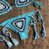 Conjunto de biquíni sensual feminino, maiô de crochê, boêmio, praia, conjunto de micro biquíni sexy, 2020, venda imperdível - Image 6