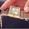 G & D Marca Mulheres Relógios Moda Retângulo Caso Relógio de Quartzo Pulseira Relógio de Pulso de Luxo de Cristal de Ouro Relógio de Senhoras - Image 5