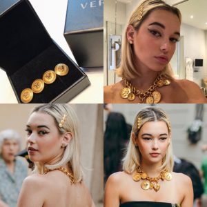 INS Estilo Hot Acessórios Para o Cabelo Retro Elegante Titular Do Cabelo da Menina das Mulheres Primavera Cabeça Clipe Hairpin Ouro Cabeça De Desgaste de Metal Ganchinhos