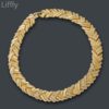 Liffly Bridal Dubai Conjuntos de Jóias de Ouro Colar de Cristal Pulseira Mulheres da Festa de Casamento Nigeriano Conjunto de Jóias de Moda - Image 2
