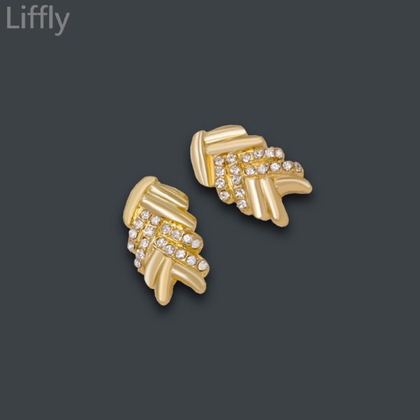 Liffly Bridal Dubai Conjuntos de Jóias de Ouro Colar de Cristal Pulseira Mulheres da Festa de Casamento Nigeriano Conjunto de Jóias de Moda - Image 5