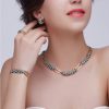 Liffly mulheres dubai conjuntos de jóias de luxo nupcial nigeriano casamento africano contas conjunto de jóias traje novo design