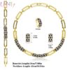 Liffly mulheres dubai conjuntos de jóias de luxo nupcial nigeriano casamento africano contas conjunto de jóias traje novo design - Image 6