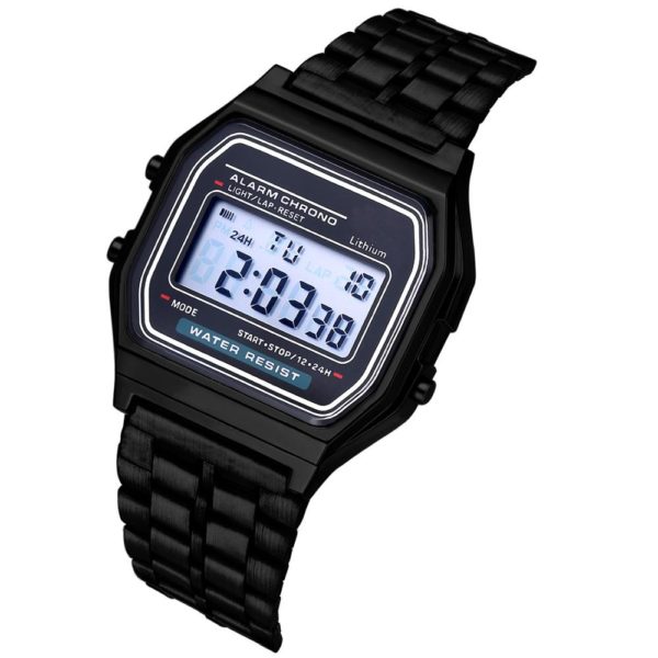 Luxo ouro rosa mulher relógio digital ultra-fino aço led relógio de pulso eletrônico relógio luminoso senhoras relógio montre femme - Image 3