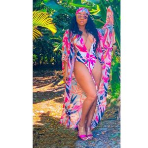 Maiô e cover up define 2020 sexy mulher roupa de banho beach wear floral impressão com decote em v bandage bikini conjunto cobrir conjunto de duas peças