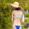 Micro bikini 2019 mulheres artesanal crochê malha maiô halter retalhos maiô biquini tanga bikini traje de banho de bano - Image 4