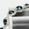 Moda casamento nupcial conjuntos de jóias para as mulheres strass cristal austríaco conjunto de jóias pulseira brincos conjunto acessórios indianos - Image 5