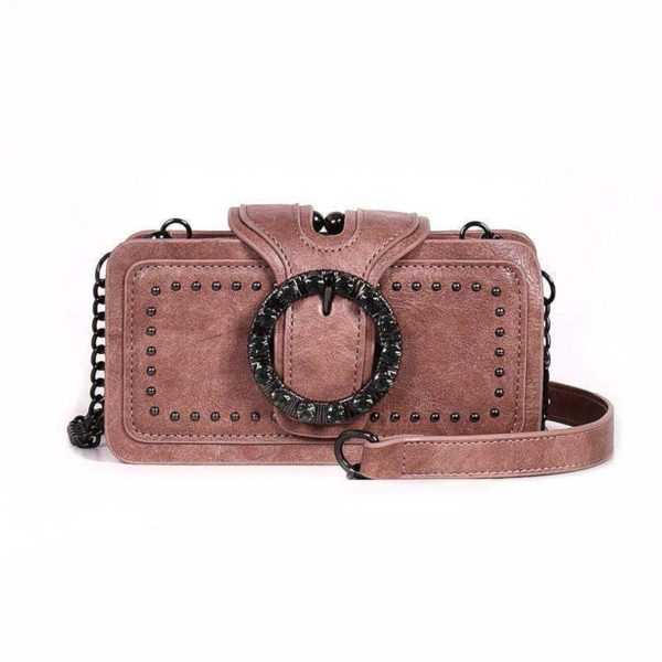 Moda de metal pesado-2020 retro feminina bolsas de ombro diamante aleta cross-corpo saco máquina punk estilo all-match mensageiro sacos - Image 4
