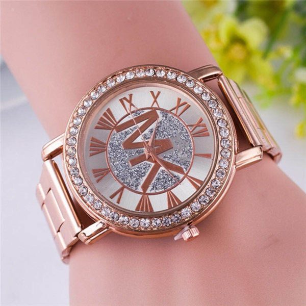 Moda diamante ouro topo de luxo marca casual senhoras relógio de negócios relogio feminino topo montres de luxe pour femmes - Image 2
