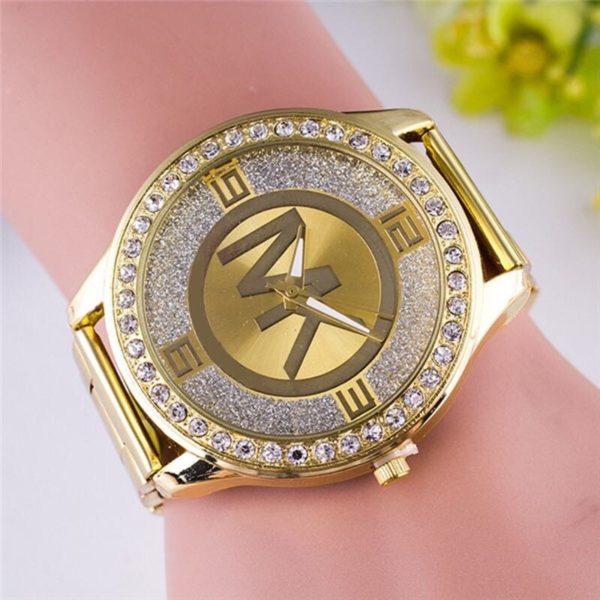 Moda diamante ouro topo de luxo marca casual senhoras relógio de negócios relogio feminino topo montres de luxe pour femmes - Image 4