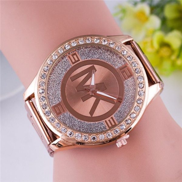 Moda diamante ouro topo de luxo marca casual senhoras relógio de negócios relogio feminino topo montres de luxe pour femmes - Image 5