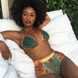 Novo biquíni estilo africano com estampa de duas peças, conjunto de roupa de banho sexy geométrica, maiô de cintura alta, dourado, 2020