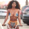 Novo biquíni estilo africano com estampa de duas peças, conjunto de roupa de banho sexy geométrica, maiô de cintura alta, dourado, 2020 - Image 5