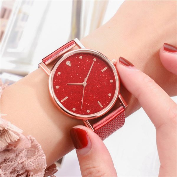 Otoky relógios de luxo cristal céu relógio de aço inoxidável bracele relógio de quartzo relógio de pulso casual para mulher high-end distinguis distindistinы ы - Image 4