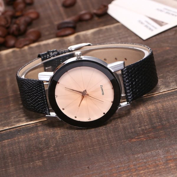 Relógio casual masculino feminino relógio de quartzo das mulheres dos homens pulseira de couro pulseira de banda analógica moda relógio de pulso senhoras meninas presentes - Image 4