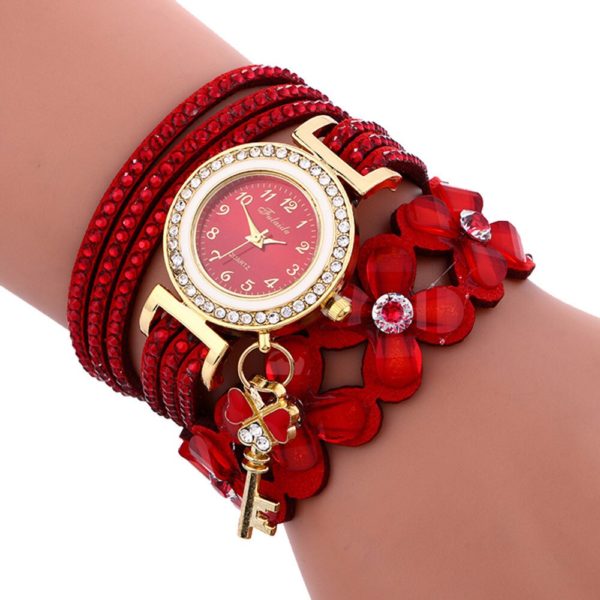 Relógio de pulso de quartzo analógico montres femmes relogio feminino relógios femininos do vintage strass cristal pulseira dial - Image 3
