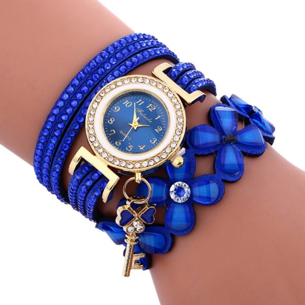 Relógio de pulso de quartzo analógico montres femmes relogio feminino relógios femininos do vintage strass cristal pulseira dial - Image 4