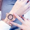 Relógio de pulso feminino quartz de couro, relógio europeu, estilo popular, pulseira de marca luxuosa, casual, 2020 - Image 2