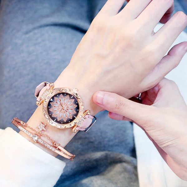 Relógio de pulso feminino quartz de couro, relógio europeu, estilo popular, pulseira de marca luxuosa, casual, 2020 - Image 4