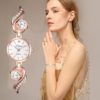 Relógios femininos europeus e americanos simples casual pequena e delicada pulseira feminina relógios de pulso de luxo zegarek damski 2020