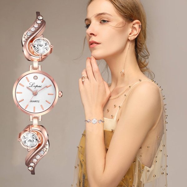 Relógios femininos europeus e americanos simples casual pequena e delicada pulseira feminina relógios de pulso de luxo zegarek damski 2020