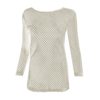 Vestido de malha manga longa feminino, pareo saída de praia de crochê, túnica, biquíni sarongue, maiô feminino, verão 2020 - Image 6